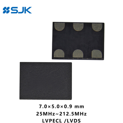 kaufen SMD 7050 Programmierbarer MEMS LVPECL-Oszillator mit 6 Pads Unterstützung 1-220MHz 2,25-3,63V online manufacture