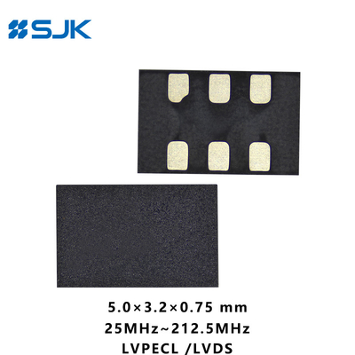 SMD 5032 Programmierbarer MEMS LVDSL Differential Oszillator mit 6 Pads Unterstützung 1-220MHz 2,25-3,63V